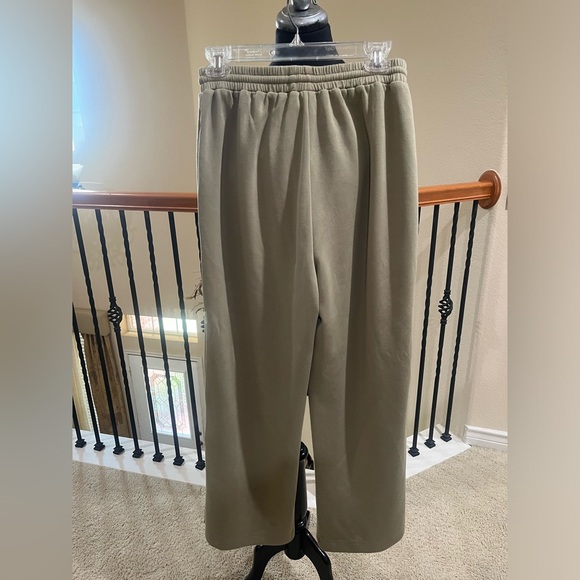 P CILL BUTTER WIDE LEG Modal BLEND GREEN COMFORTABLE, WOMENS PANTS SIZE L - Picture 5 of 8